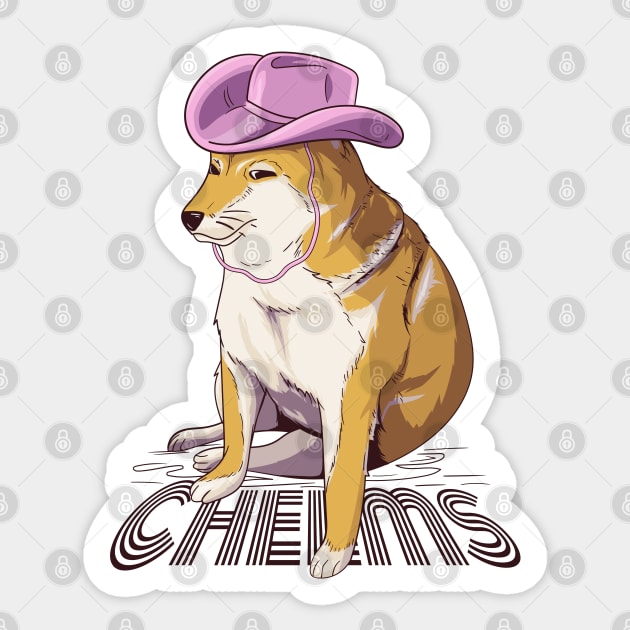 meme cheems Sticker by PaperHead